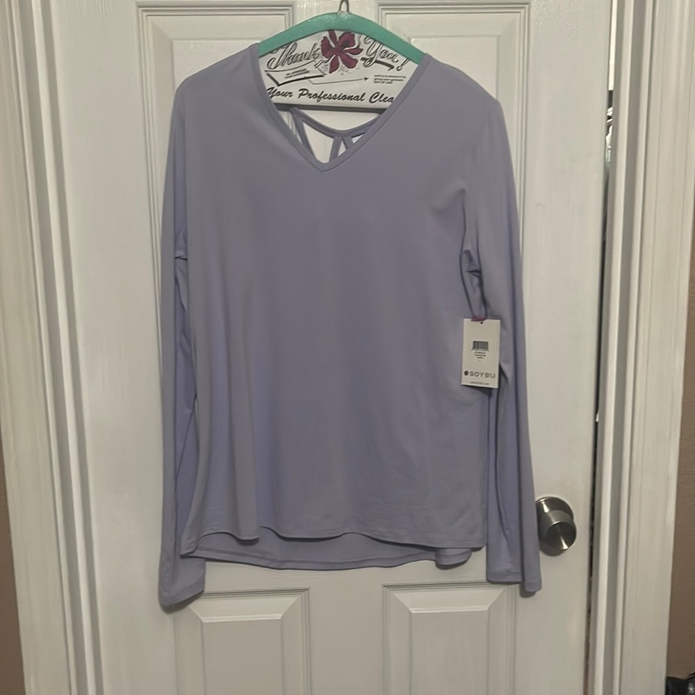 Light purple long sleeve top
